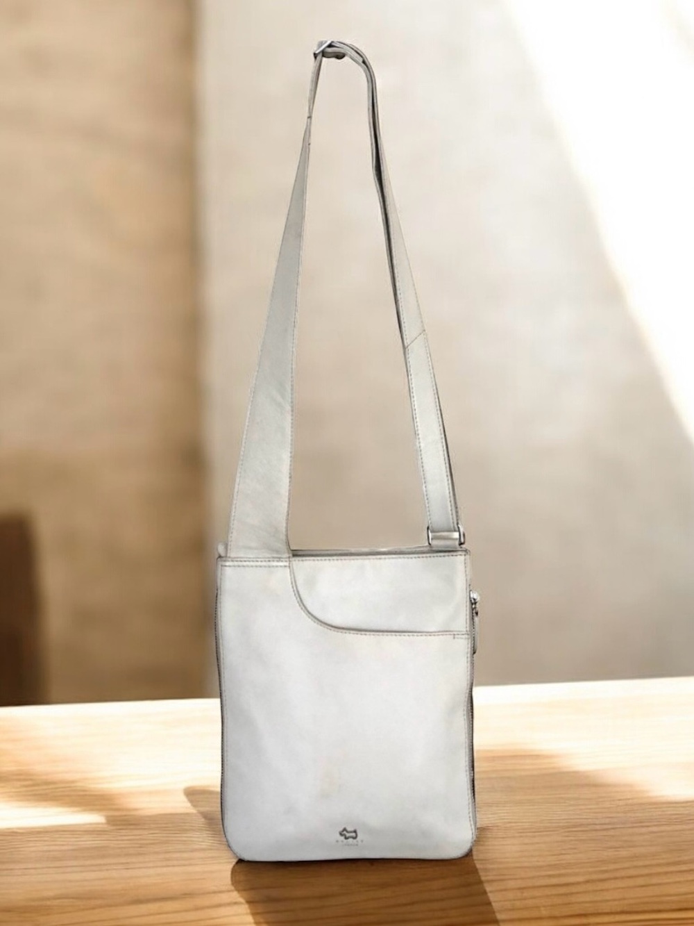 Radley London Crossbody Light Gray Leather